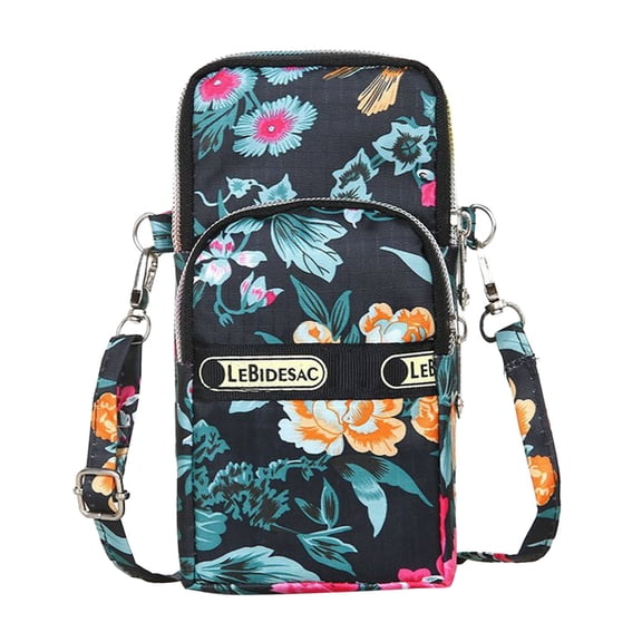 TAIAOJING Women's Crossbady Bag Fashion Neutral Nylon Water Proof Students Print Outdoor Sports Arm Bag Phone Bag Shoulder Bag