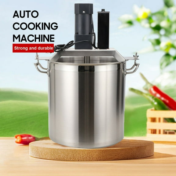 ECUTEE 20-100Kg Automatic Food Mixer Hot Pot Bottom Soup Sauce Stirrer Frying Machine 110V