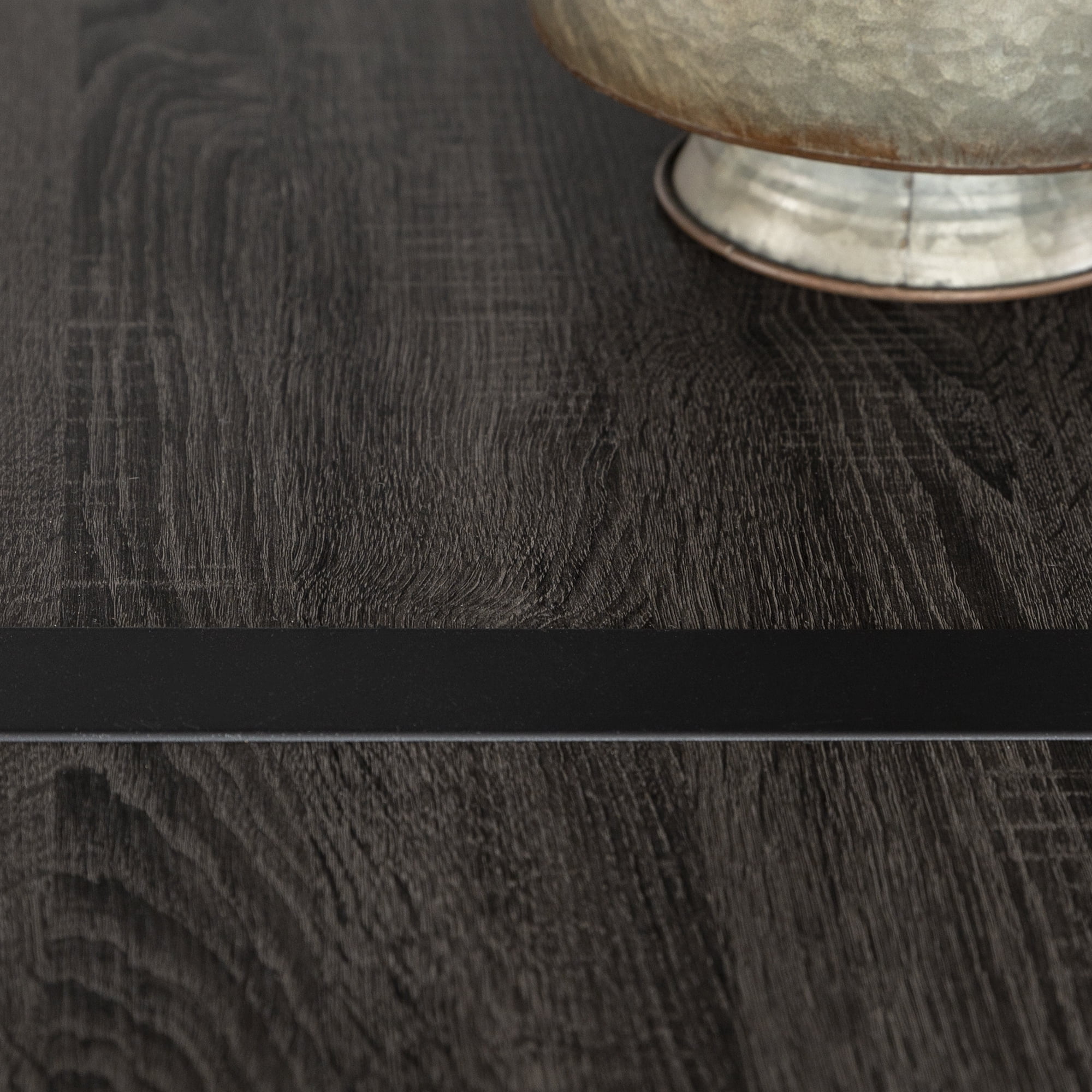 Urban Industrial Dining Table, Charcoal