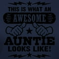 thumbnail image 3 of CafePress - Awesome Auntie T Shirt - Women's Traditional Fit Dark T-Shirt, 3 of 4