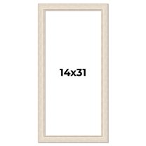 14x31 Frame White Real Wood Picture Frame Width 1.75 inches | Interior Frame Depth 0.5 inches |