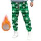 thumbnail image 1 of Pantalones largos para hombre, pantalones deportivos ajustados para correr, pantalones deportivos con cordón, pantalones con estampado navideño, pantalones para hombre, 1 of 5