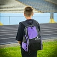 thumbnail image 4 of Vizari Solono Soccer Backpack, Purple, 4 of 7