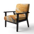 thumbnail image 3 of Designart "Harved Gold IV" Chaise d'Appoint Jaune Paysage Abstrait - Fauteuil Moderne pour Chambre, 3 of 7