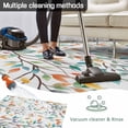 thumbnail image 5 of Teal Orange Eucalyptus Outdoor Rug for Patio/Deck/Porch, Non-Slip Large Area Rug 5 x 8 Ft, Weeping Botanical Leaves Indoor Outdoor Rugs Washable Area Rugs, Reversible Camping Rug Carpet Runner, 5 of 8