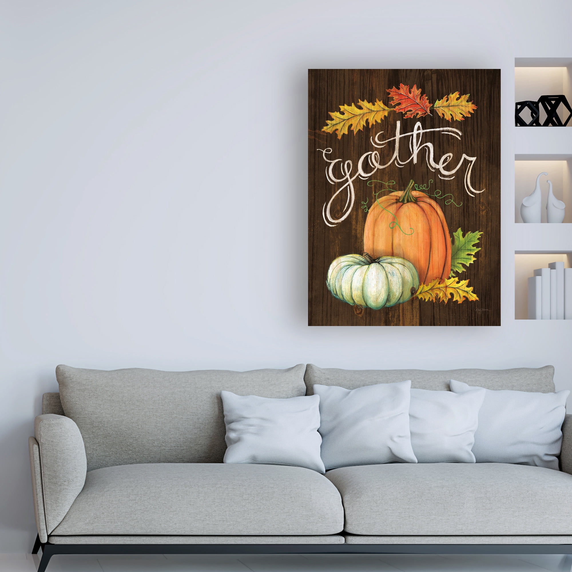 Trademark Fine Art 'Autumn Harvest III Walnut' Canvas Art by Mary Urban