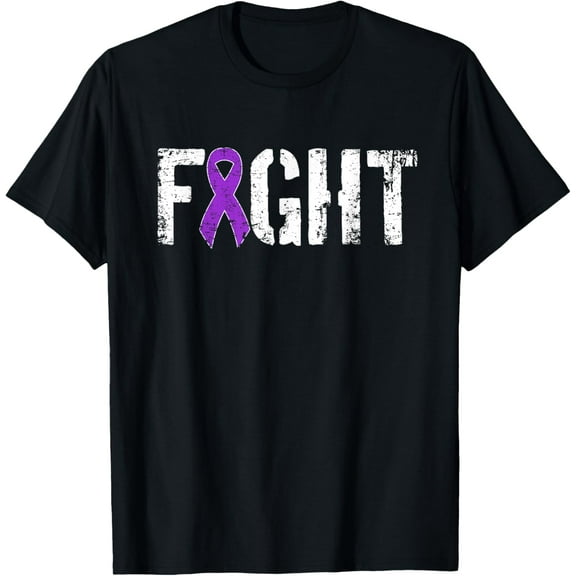 Fight Pancreatic Cancer - Military Style Awareness Ribbon T-Shirt100% cotton short-sleeved shirt for both men and women