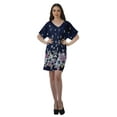 thumbnail image 2 of Moomaya Robes d'Anniversaire Femmes Robe de Travail Imprimée Femmes Bureau Robes à Col en V, 2 of 6
