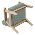 thumbnail image 2 of Doll House Sofa, Paulownia Wood Doll House Sofa 1:12 Doll House Miniature Japanese Style Single Fabric Armchair Sofa,Dollhouse Accessories Furniture Decoration For Living Room, 2 of 8