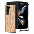 thumbnail image 4 of Nalacover for Samsung Galaxy Z Fold 5 Case, Wooden Patterned Shockproof Luxury Folded Anti-Scratch Camera & Screen Raised Protection Phone Cover for Samsung Z Z Fold5 2023,
Catalpa Wood, 4 of 9