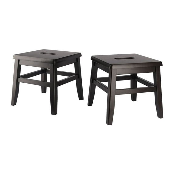 Kaya 2-Pc Conductor Stool Set; Coffee