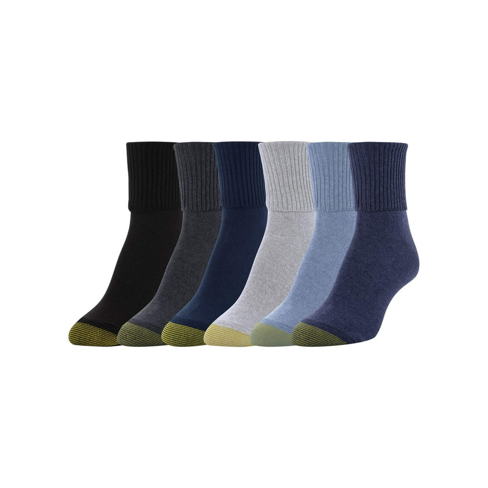 GOLDTOE - Gold Toe Women's Turn Cuff Socks, 6 Pairs - Walmart.com - Walmart.com