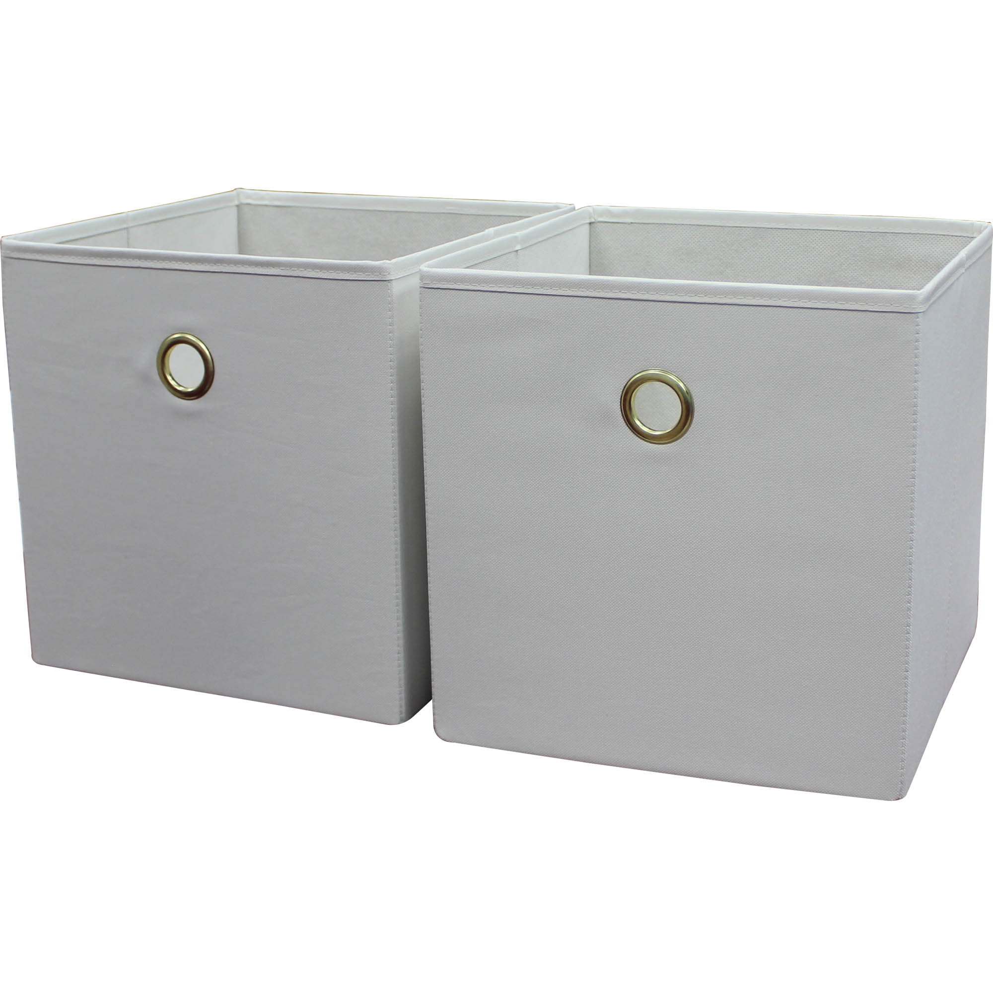 Mainstays Collapsible Fabric Cube Storage Bins (10.5" x 10.5"), Set of