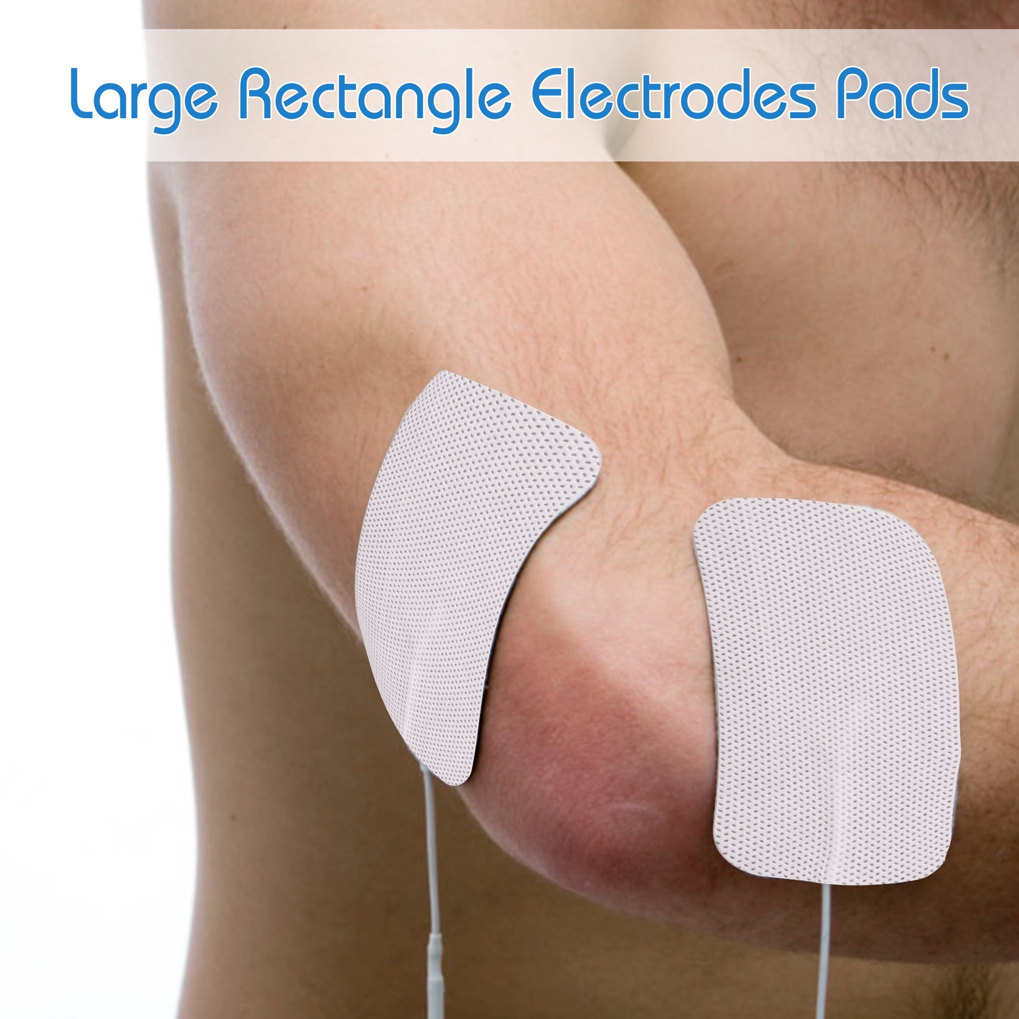 TENS Unit Replacement Pads 2”x2”, 20 Pcs TENS Electrode Pads for  Electrotherapy, Self-Adhesive TENS Pads for EMS Muscle Stimulation Machine,  Reusable