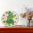 thumbnail image 6 of SKYSONIC Green Sea Turtles Wall Clock 10 Inch Silent Non Ticking Round Clock Oil Painting Clock Easy to Read Clock for Living Room Bedroom Bathroom Home Decor, 6 of 7