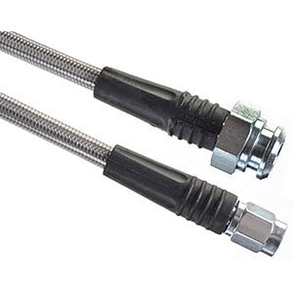 JEGS Pre-Assembled DOT Brake Hose -03AN Straight to 3/8"-24 Inverted Flare Female Swivel (3/16" Hard Line)