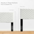 thumbnail image 4 of Modway Roxanne Modern Performance Velvet Full Platform Bed in White, 4 of 7