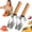 2 * Pc, variant on Stainless Triangle Watermelon Cutter Slicer Tool, Multifunctional Fruit Slicing with Wooden Handle for Watermelon, Cantaloupe, Honeydew, and More