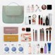 thumbnail image 4 of Bolsa de maquillaje, bolsa de viaje para cosméticos, bolsa de mano portátil para cosméticos para mujer, bolsa de artículos de tocador grande, organizador, 4 of 5