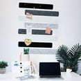 thumbnail image 3 of GoXteam 8pcs Bulletin Board Bar Strips with 50 Pushpins, Self Adhesive Cork Board for Wall, Felt Pin Board for School, Office Decor (Black White Grey), 3 of 7