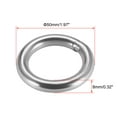 thumbnail image 2 of Welded O Ring, 50 x 8mm Strapping Round Rings Stainless Steel 4 pcs, 2 of 5