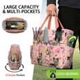 thumbnail image 2 of Garden Tool Bag,Yorkie Dog and Flower Florals Garden Tool Organizer,Garden Gifts,Waterproof Multi-Pocket Garden Tool Storage 11.8x5.5x11.4 Inch(Tools NOT Included), 2 of 6