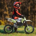 thumbnail image 6 of Seipouy 49cc 2-Stroke Kids Dirt Bike, Gas Power Motocross, Off Road Mini Motorcycle, Pocket Motorbike with Front Rear Disc Brakes, Racing Max Speed 40KM/H, 6 of 9