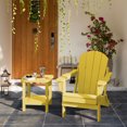 thumbnail image 5 of SERWALL Adirondack Outdoor Side Tables Set of 2, All Weather Use Double Layer Patio Side Table, HIPS Rectangular End Table- Yellow, 5 of 8