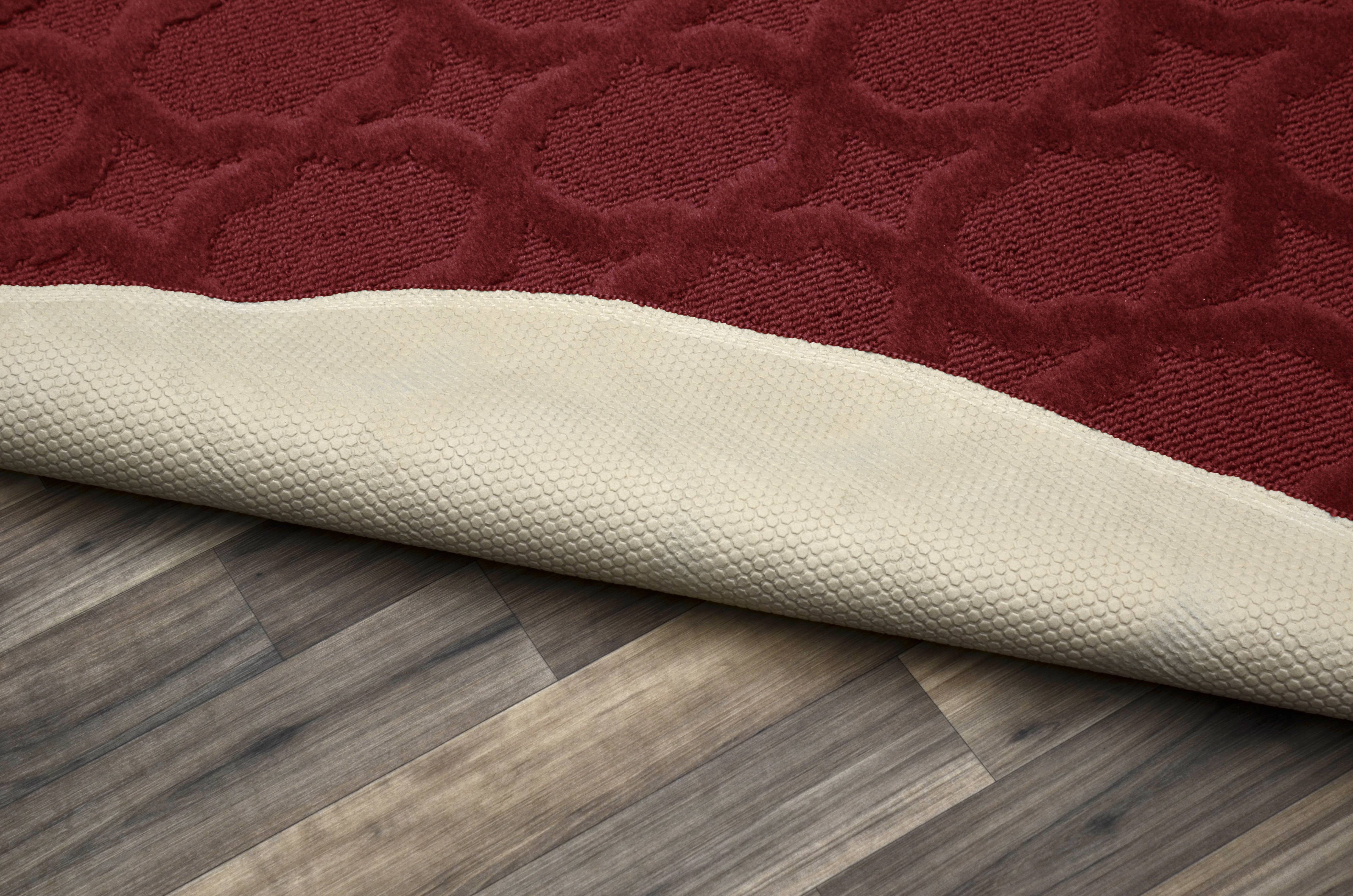 Garland Rug Sparta Chili Red Round Indoor Area Rug, 5' x 5'