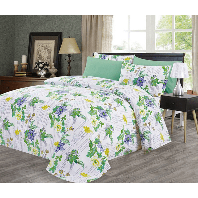 Hotel Club 1200 Super Soft 6-Piece Print Sheet Set (Twin, Ava)