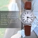 thumbnail image 3 of Reloj de pulsera Ecomeon para Mujer Cuero Retro Correa Café Esfera Blanca, 3 of 5