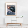 thumbnail image 2 of Wintery sunset in the mountains - Postalm Salzburg Österreich Photography Mountain Landscape Snow Winter Nature Sunset Scenic Oak Framed Wall Art Print 18 x 24 inches, 2 of 3