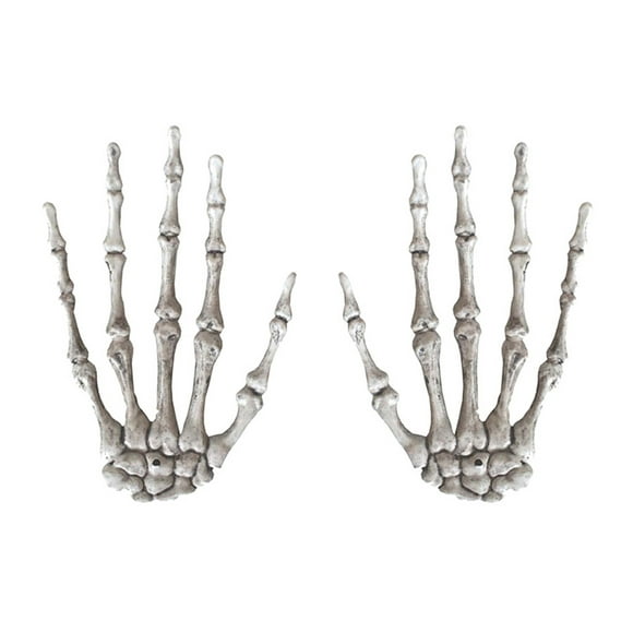 KAKOWELY 1 par de manos de esqueleto de plástico para fiesta, decoración de Halloween