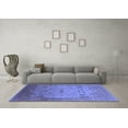 thumbnail image 3 of Ahgly Company Indoor Square Oriental Blue Traditional Area Rugs, 3' Square, 3 of 4