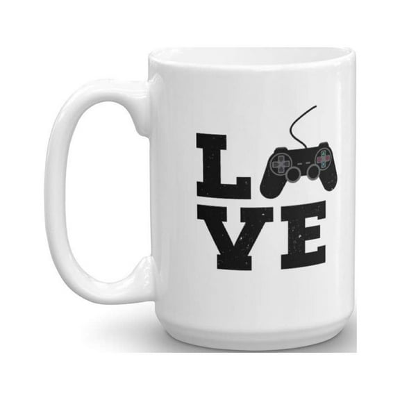 Love Vintage Video Gamepad Controller Coffee & Tea Gift Mug (15oz)