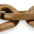 thumbnail image 3 of Delby Table Top Decor Sculpture, Wood Chain Link Design, Natural Brown Wood, 3 of 6
