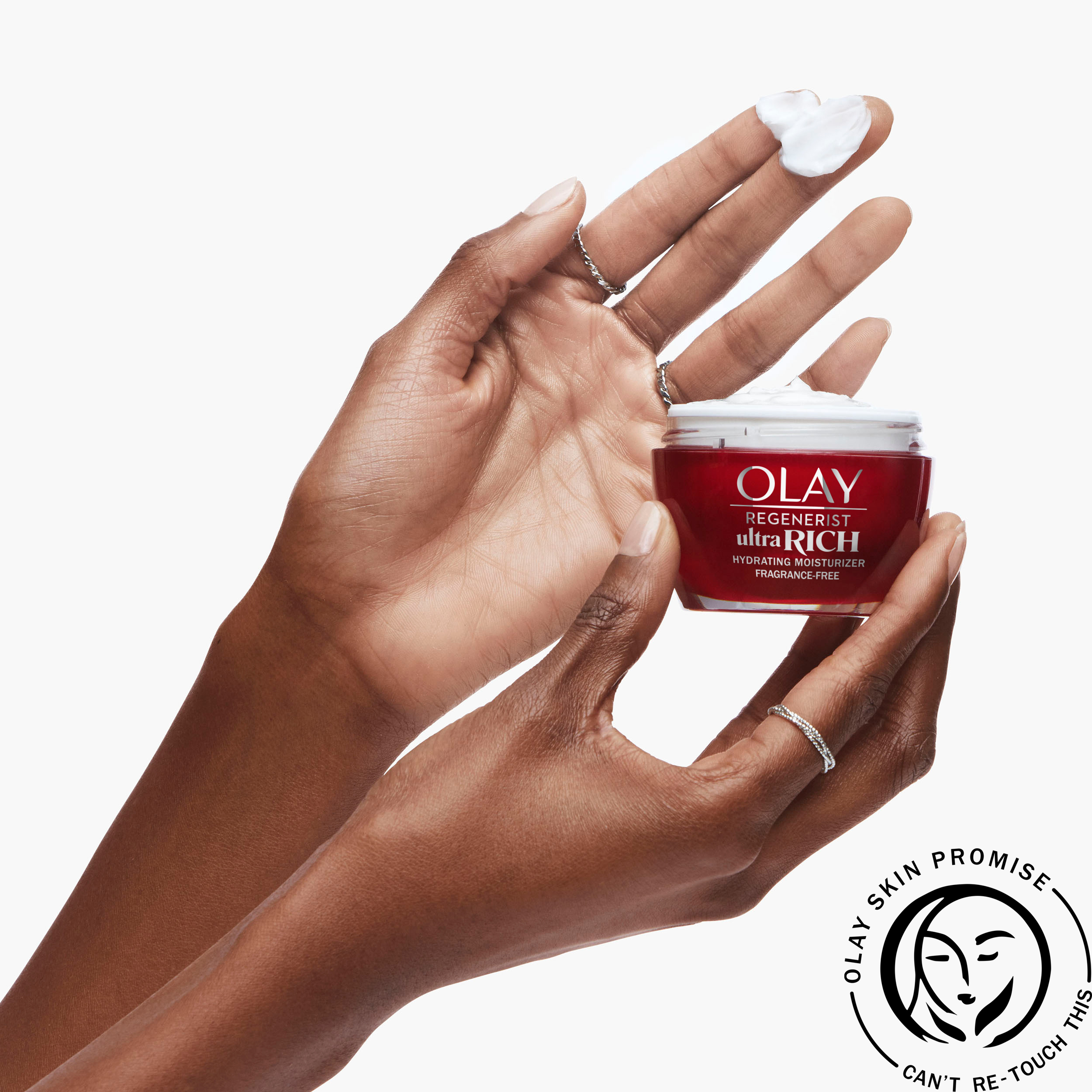 Olay Regenerist Ultra Rich Face Moisturizer, Fragrance-Free, Hydrates All Skin Dryness 1.7 Oz - image 4 of 8