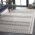 thumbnail image 3 of SAFAVIEH Milos Salvador Geometric Indoor/Outdoor Area Rug, Beige/Grey, 4' x 6', 3 of 13