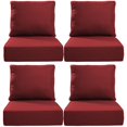 thumbnail image 5 of Opohoro Outdoor Deep Seat Cushion Set, 24"x24"x6", Water Resistant & UV Resistant Comfortable Furniture Cushions for Patio Chair, Sofa, Loveseat, 5 of 12