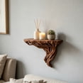 thumbnail image 7 of uhnmki Root Floating Wall Shelf Hand Carved Driftwood Style Wall Mounted Shelf Decorative Wooden Display Shelf For Home, 7 of 7