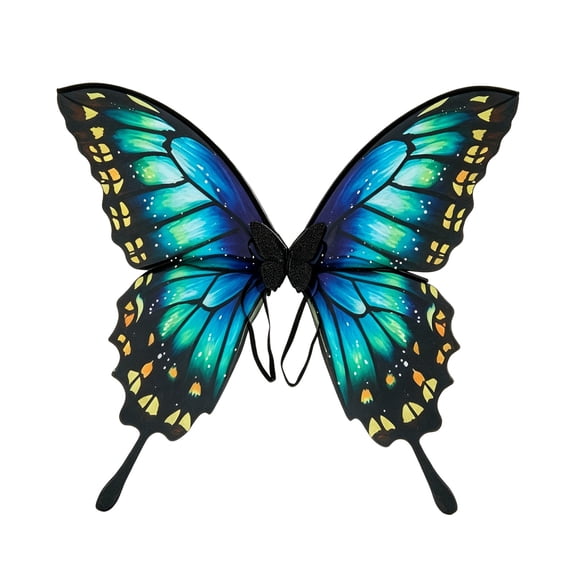 Multi-Color Wing Props with Adjustable Straps Lightweight Polyester for Halloween Masquerade Birthday Cosplay Party Events