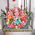 thumbnail image 4 of Spring Wreath Blossom Gnome Dwarf Easter Outdoor Decor Large Ornament by D. Gelsinger | Easter Spring Decor - 8461055M-DG, 4 of 11