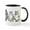 White/Black Inside, variant on CafePress - Three 3 Cats Large Mug - 11 oz Ceramic Mug - Novelty Coffee Tea Cup