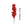 thumbnail image 2 of Floral Red Berry Branches for Home Décor Realistic Synthetic Flowers to Living Spaces Holiday and Everyday Display Enhancer Durable Polyester Construction for Seasonal Use 32PCS, 2 of 2