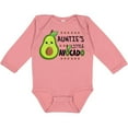 thumbnail image 3 of Inktastic Auntie's Little Avocado with Cute Baby Avocado Boys or Girls Long Sleeve Baby Bodysuit, 3 of 5
