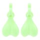 thumbnail image 1 of 1 paire de breloques pour chaussures, décoration unique à suspendre, pour filles et femmes, cadeau d'anniversaire, vert fluo, 1 of 4