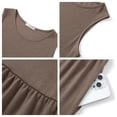 thumbnail image 6 of UVN Summer Tank Dresses for Women Crew Neck Flowy Midi Ladies Beach Dresses Casual Sleeveless Sundresses with Pockets, 6 of 9