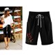 thumbnail image 2 of Pantalones cortos de talla grande con cordones y bolsillos sueltos informales estampados de verano para mujer Pompotops ulkah937461, 2 of 6