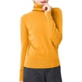 thumbnail image 3 of Knit Sweater Turtleneck Pullover Slim Fit Soft Warm Winter Top Casual Versatile Basic Outfit, 3 of 3