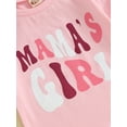 thumbnail image 6 of Baby Shorts Set, Short Sleeve Crew Neck Letters Print T-shirt with Shorts 2-piece Outfit, 6 of 9